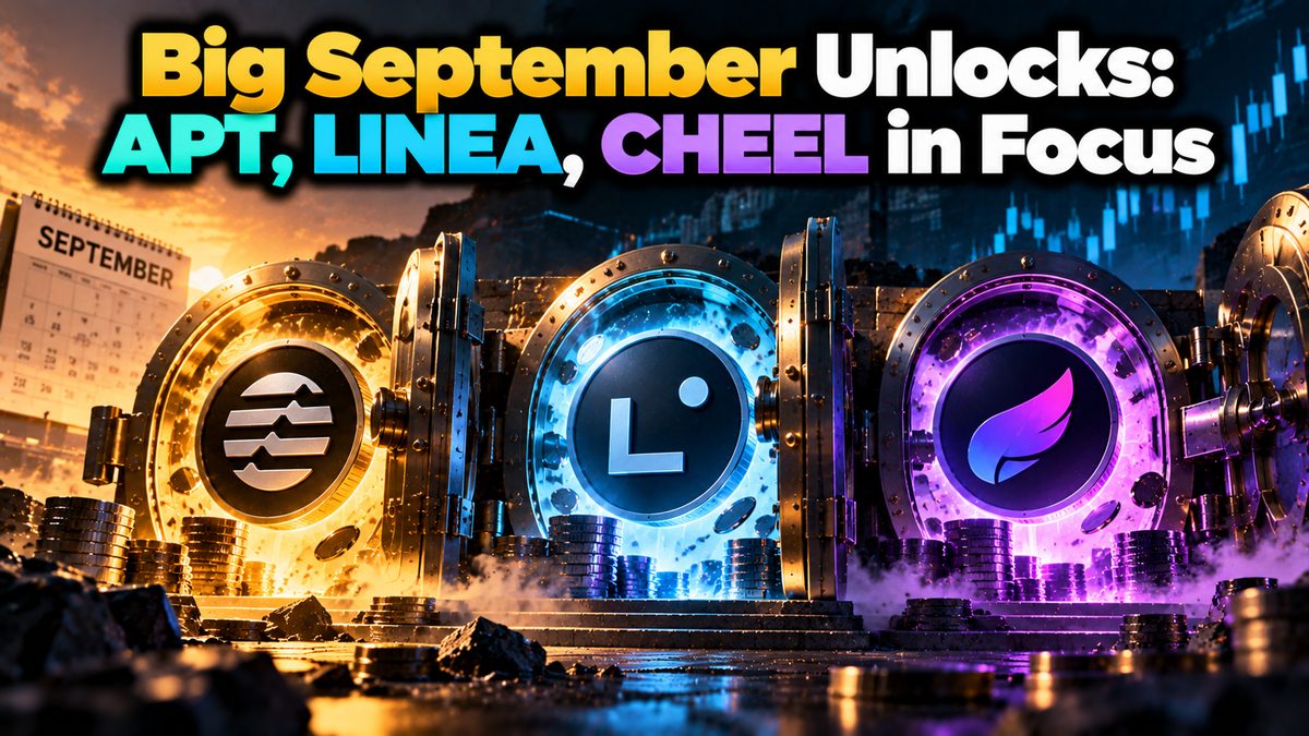Big September Unlocks: APT, LINEA, CHEEL in Focus