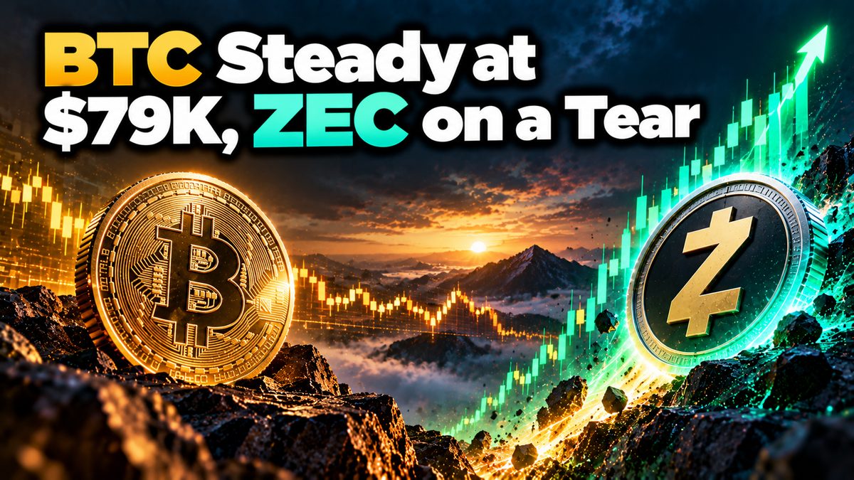 BTC Steady at $79K, ZEC on a Tear
