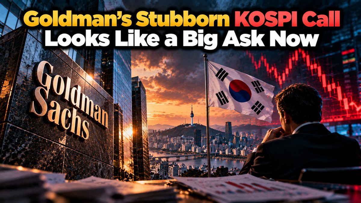 Goldman's Stubborn KOSPI Call Looks Like a Big Ask Now