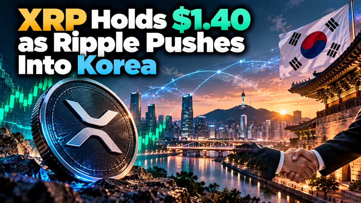 XRP Holds $1.40 as Ripple Pushes Into Korea