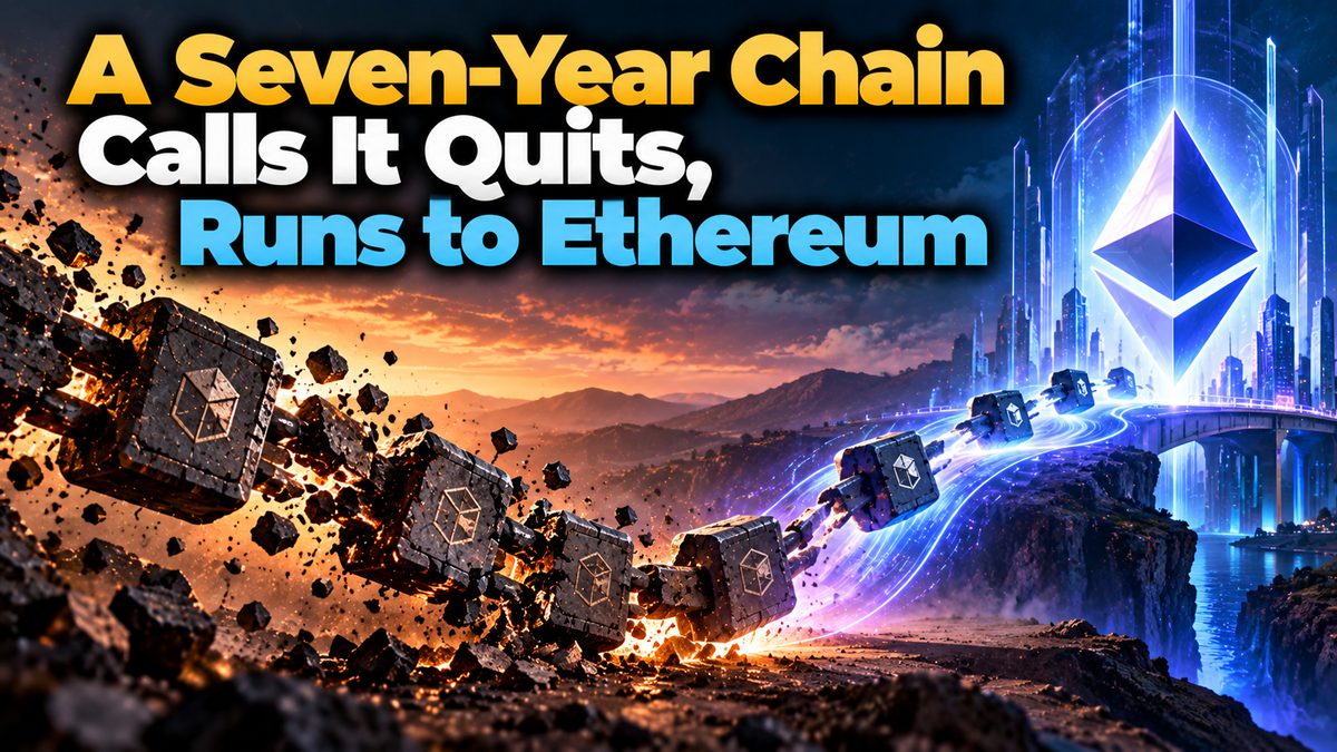 A Seven-Year Chain Calls It Quits, Runs to Ethereum