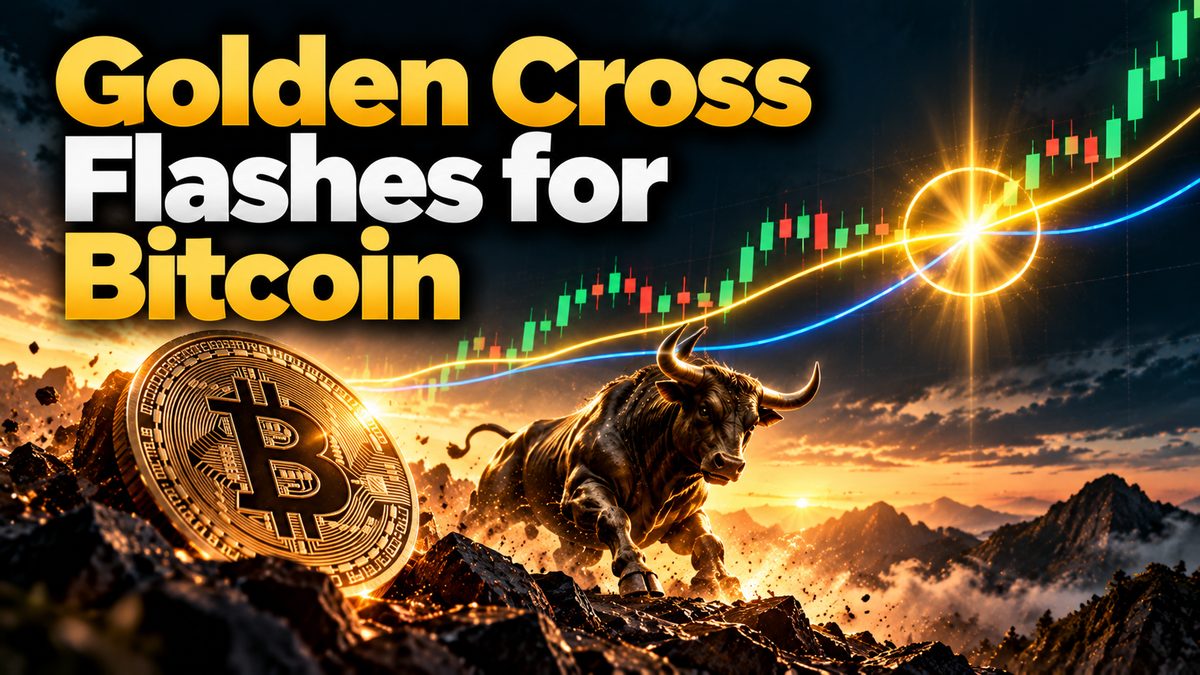 Golden Cross Flashes for Bitcoin