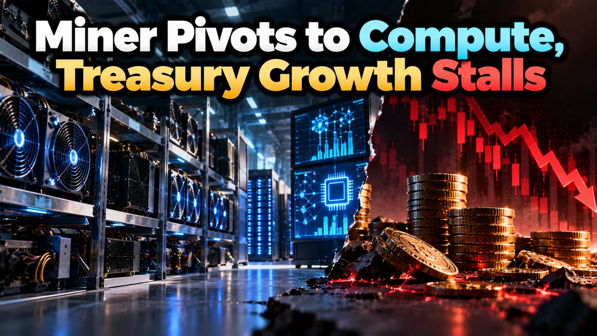 Miner Pivots to Compute, Treasury Growth Stalls
