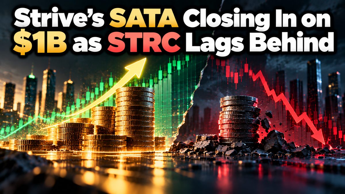 Strive's SATA Closing In on $1B as STRC Lags Behind