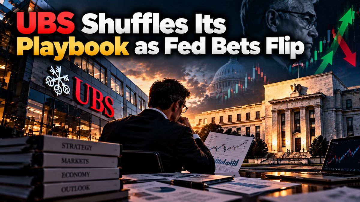 UBS Shuffles Its Playbook as Fed Bets Flip
