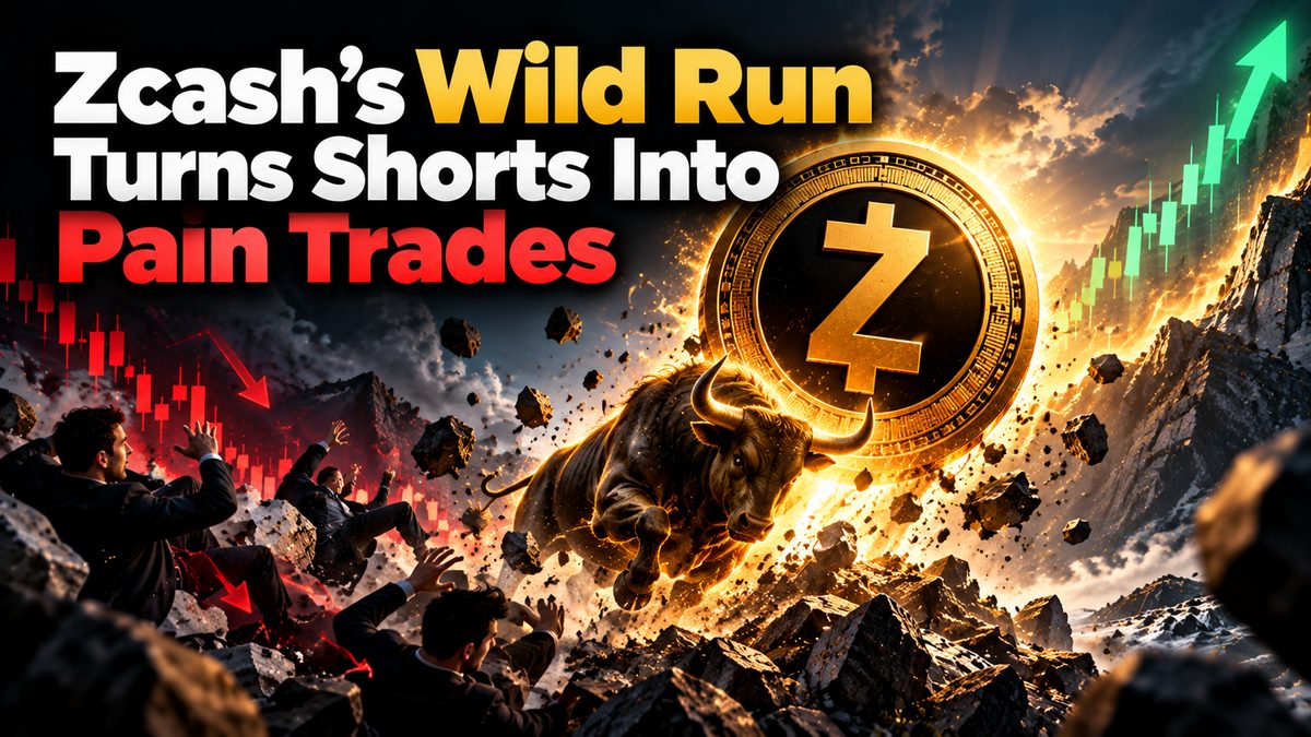 Zcash's Wild Run Turns Shorts Into Pain Trades