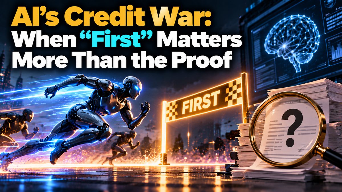 AI's Credit War: When "First" Matters More Than the Proof