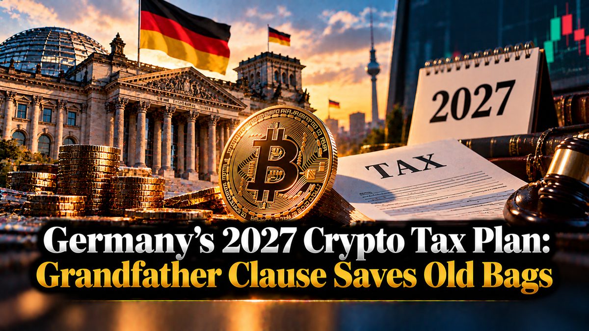 Germany's 2027 Crypto Tax Plan: Grandfather Clause Saves Old Bags