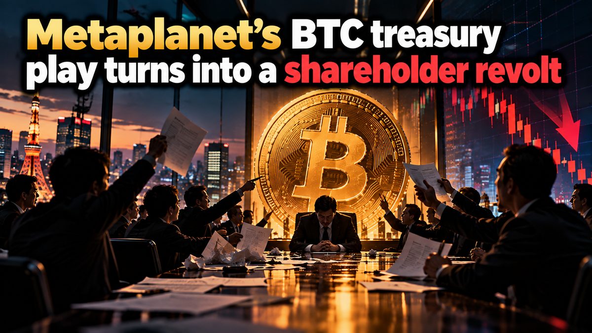 Metaplanet's BTC treasury play turns into a shareholder revolt