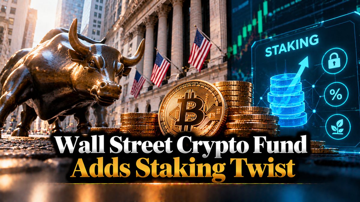 Wall Street Crypto Fund Adds Staking Twist