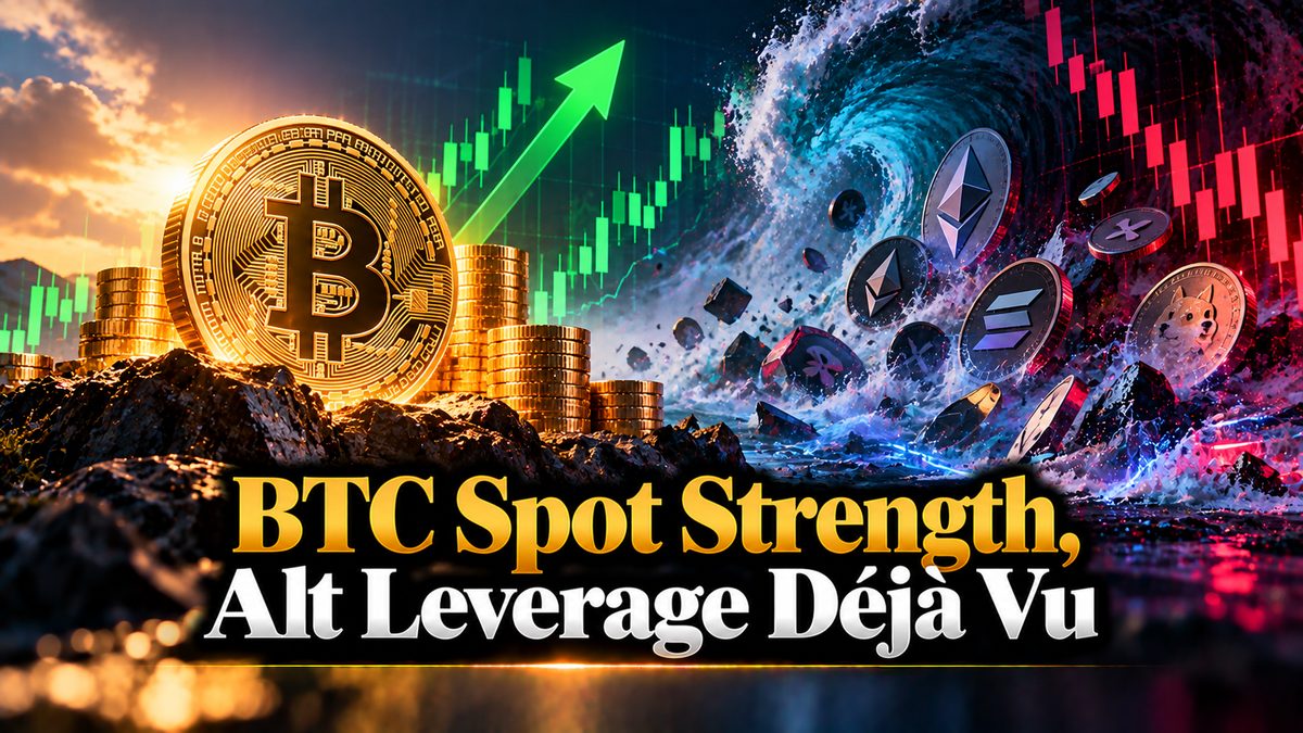 BTC Spot Strength, Alt Leverage Déjà Vu
