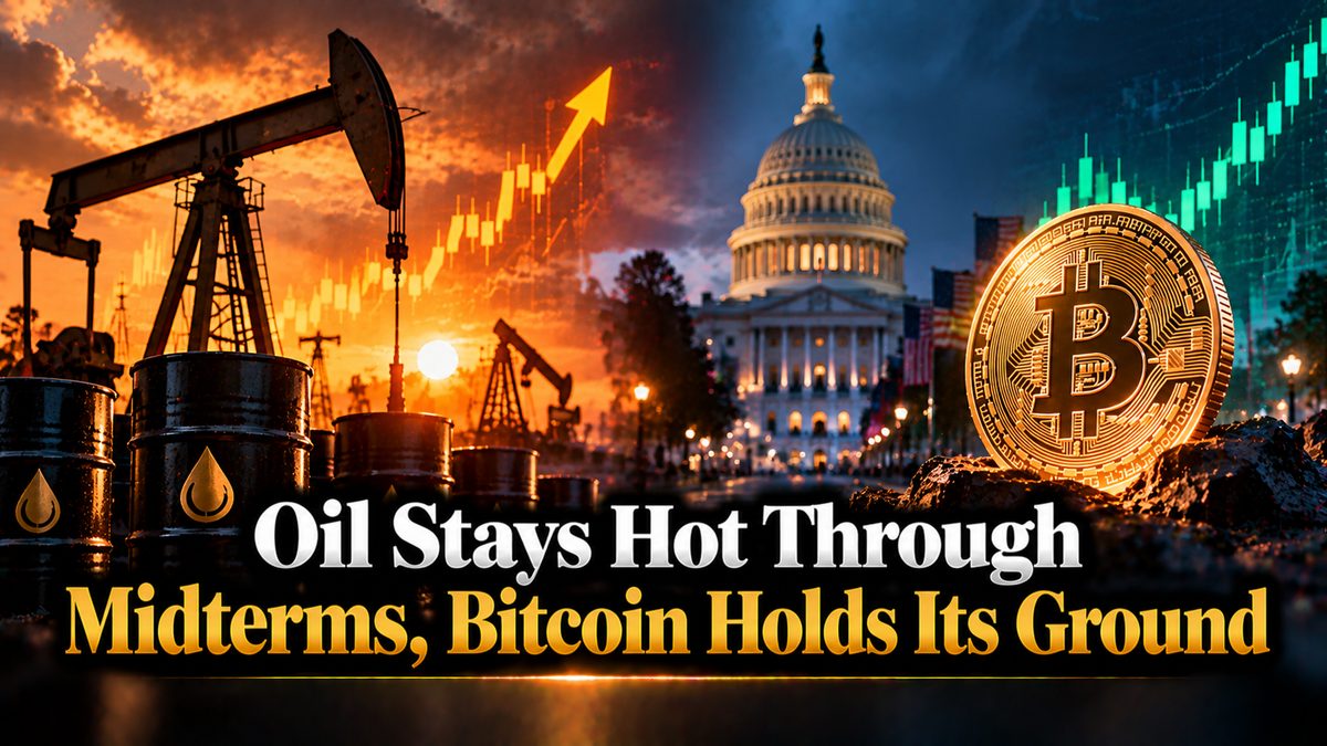 Oil Stays Hot Through Midterms, Bitcoin Holds Its Ground