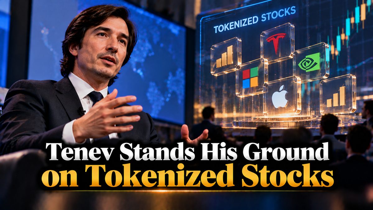 Tenev Stands His Ground on Tokenized Stocks