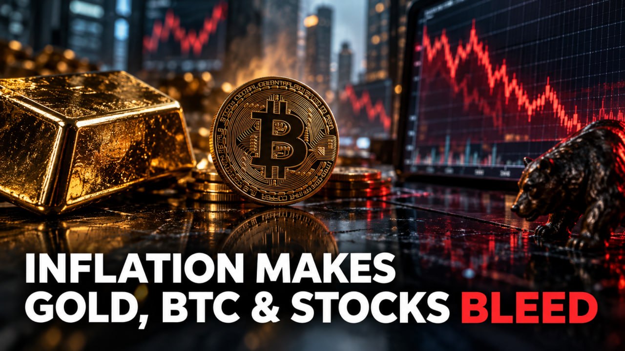 When Everything Bleeds Together: Inflation Hits Gold, BTC, Stocks Alike