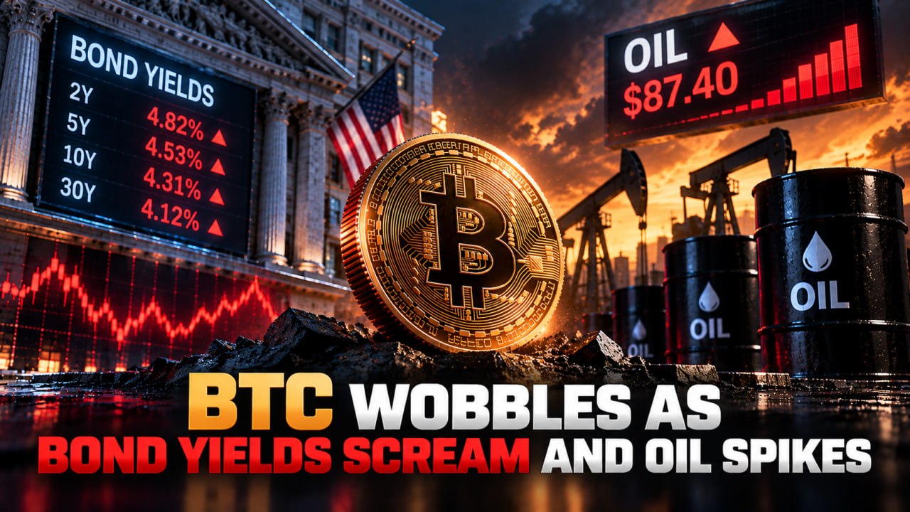 BTC Wobbles as Bond Yields Scream and Oil Spikes