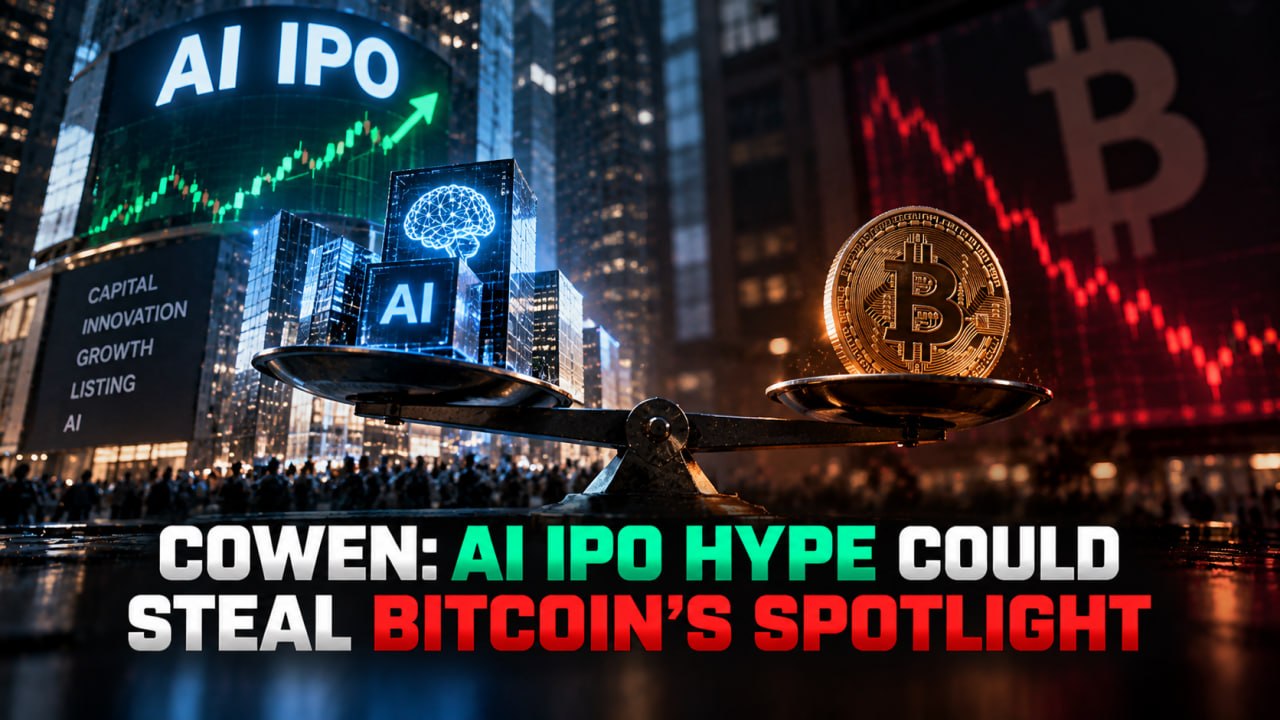 Cowen: AI IPO Hype Could Steal Bitcoin's Spotlight