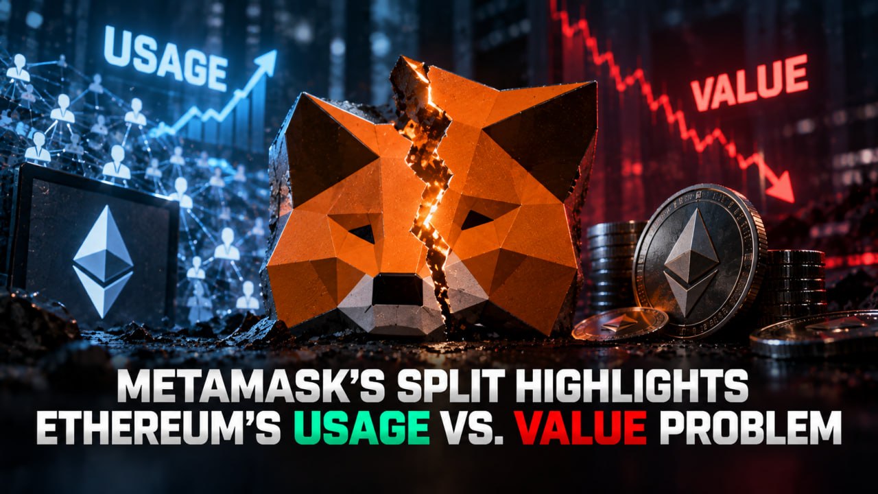 MetaMask's Split Highlights Ethereum's Usage vs. Value Problem
