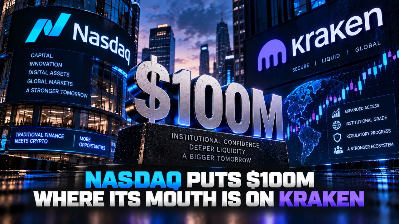 Nasdaq Puts $100M Where Its Mouth Is on Kraken