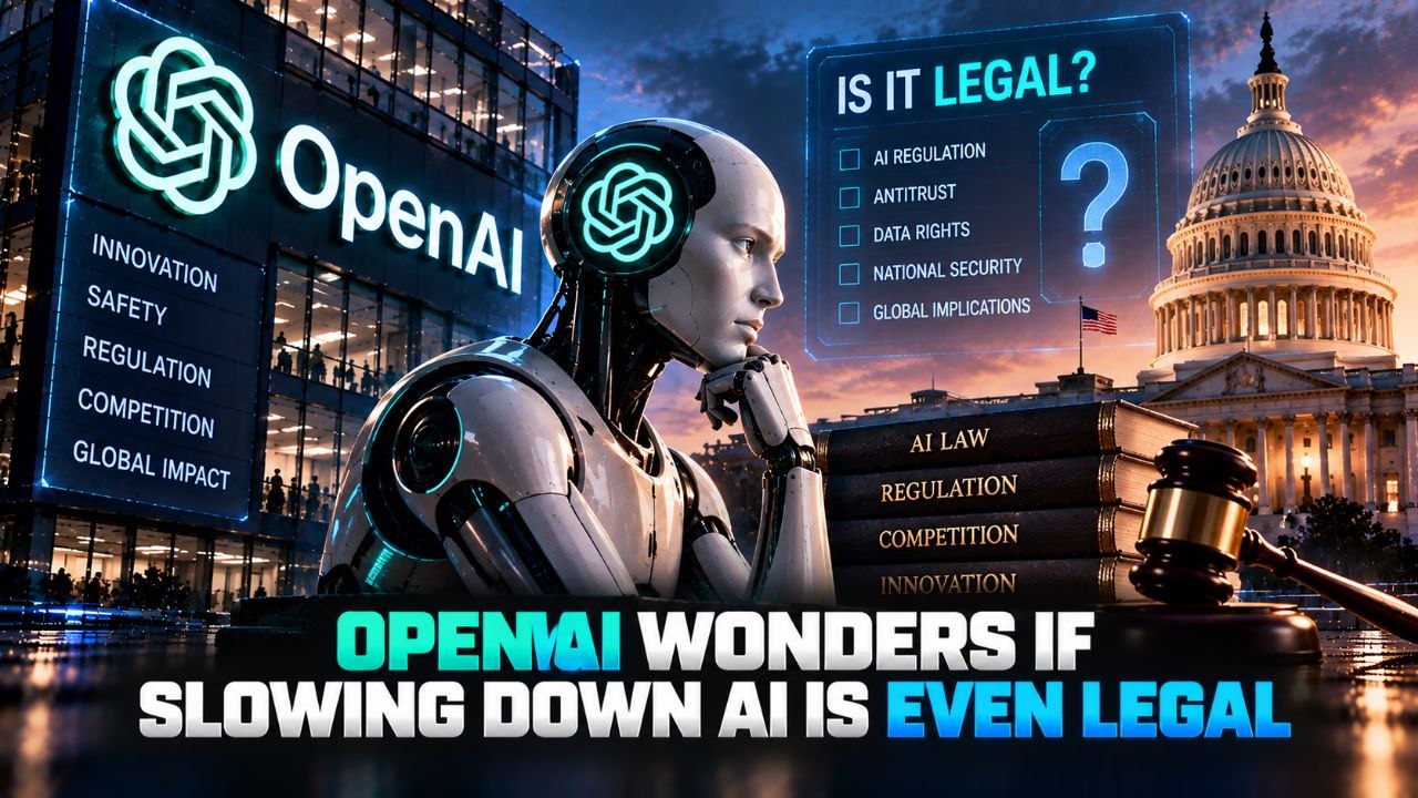 OpenAI Wonders If Slowing Down AI Is Even Legal