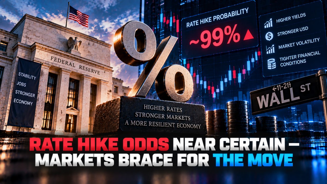 Rate Hike Odds Near Certain — Markets Brace for the Move