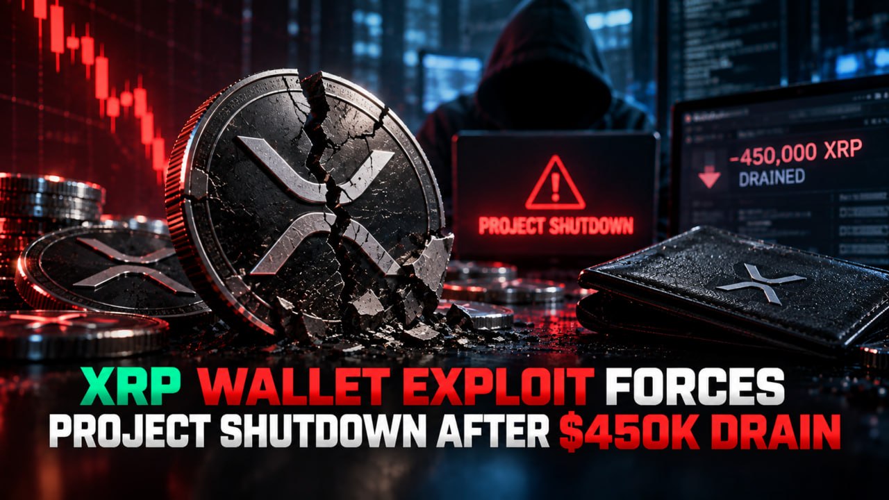 XRP Wallet Exploit Forces Project Shutdown After $450K Drain