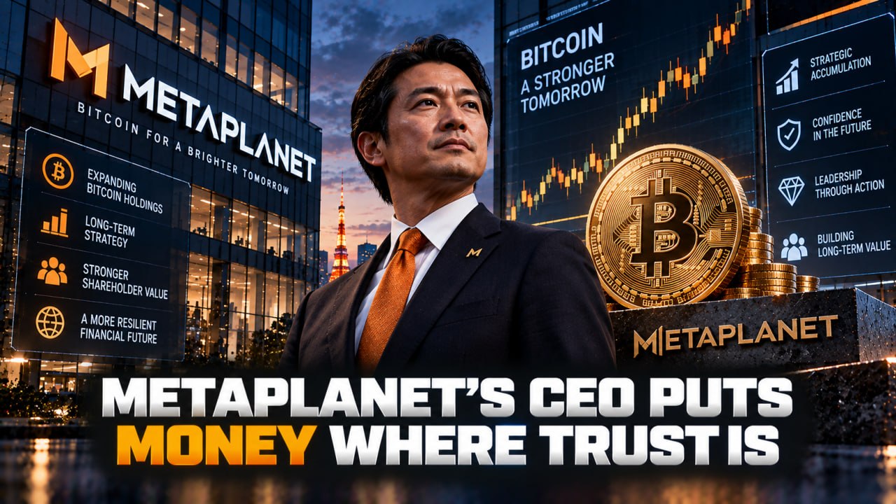 Metaplanet's CEO Puts Money Where Trust Is