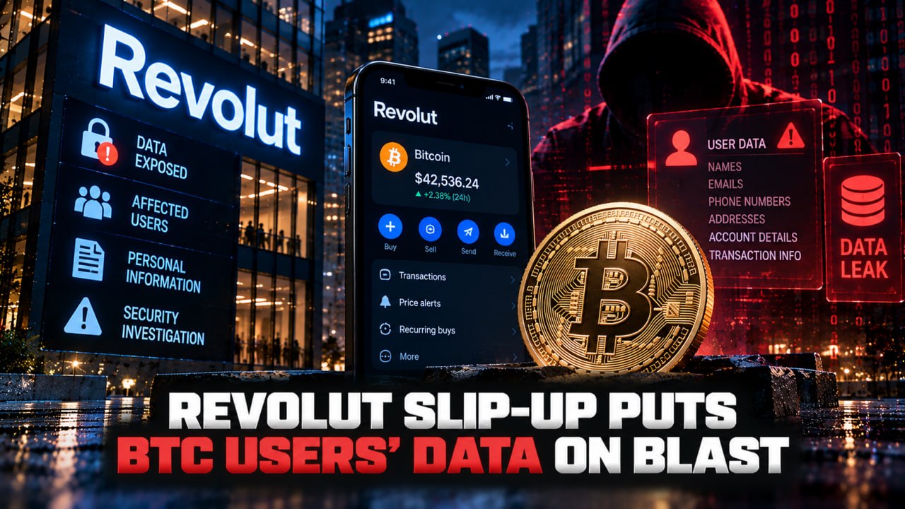 Revolut Slip-Up Puts BTC Users' Data on Blast