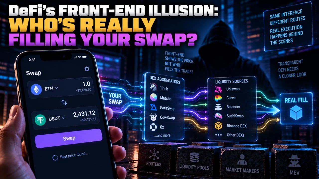 DeFi's front-end illusion: who's really filling your swap?