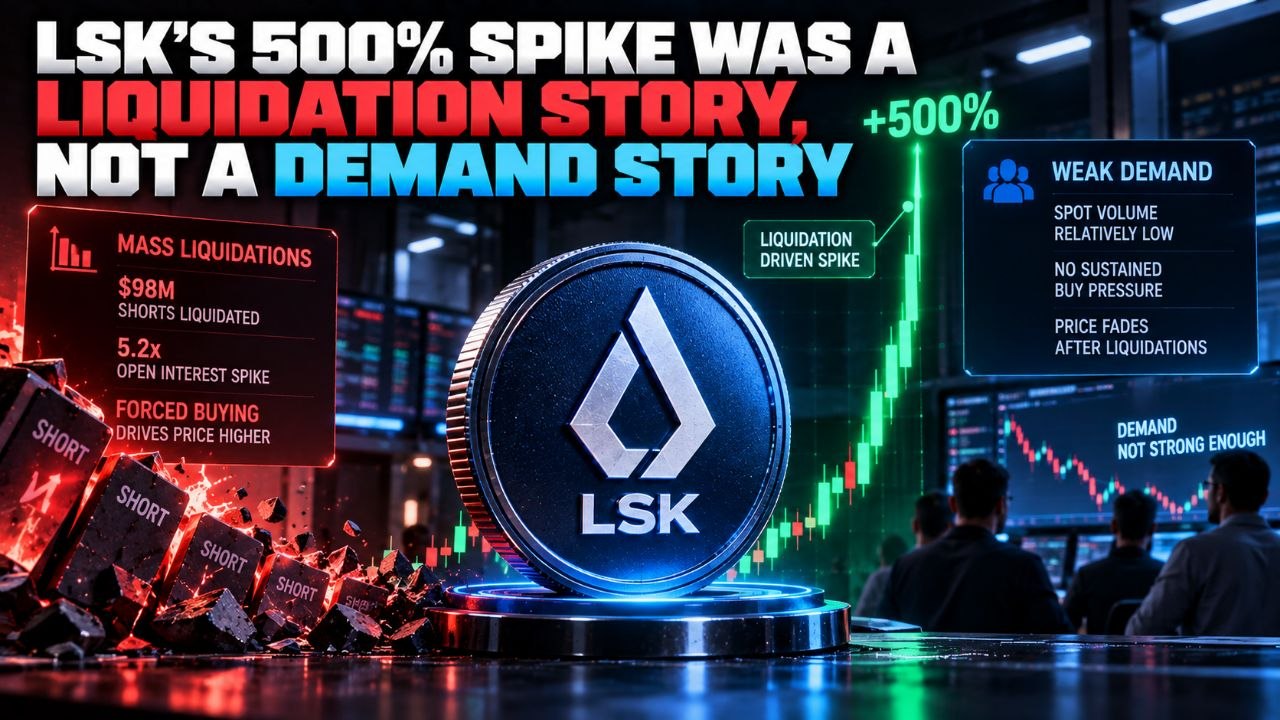 LSK's 500% Spike Was a Liquidation Story, Not a Demand Story