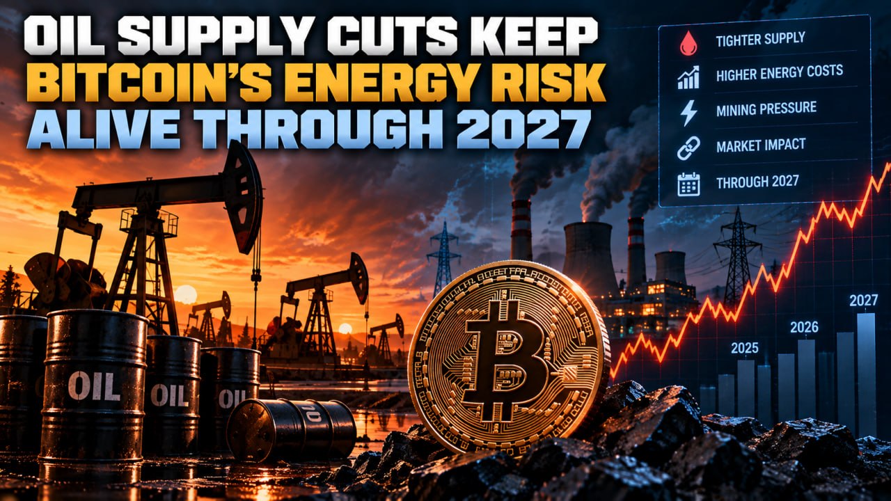 Oil Supply Cuts Keep Bitcoin's Energy Risk Alive Through 2027