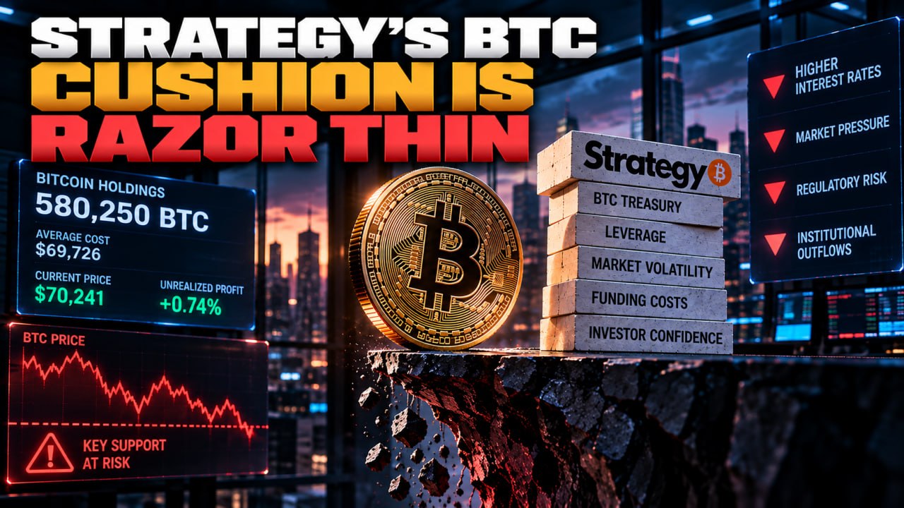 Strategy's BTC Cushion Is Razor Thin