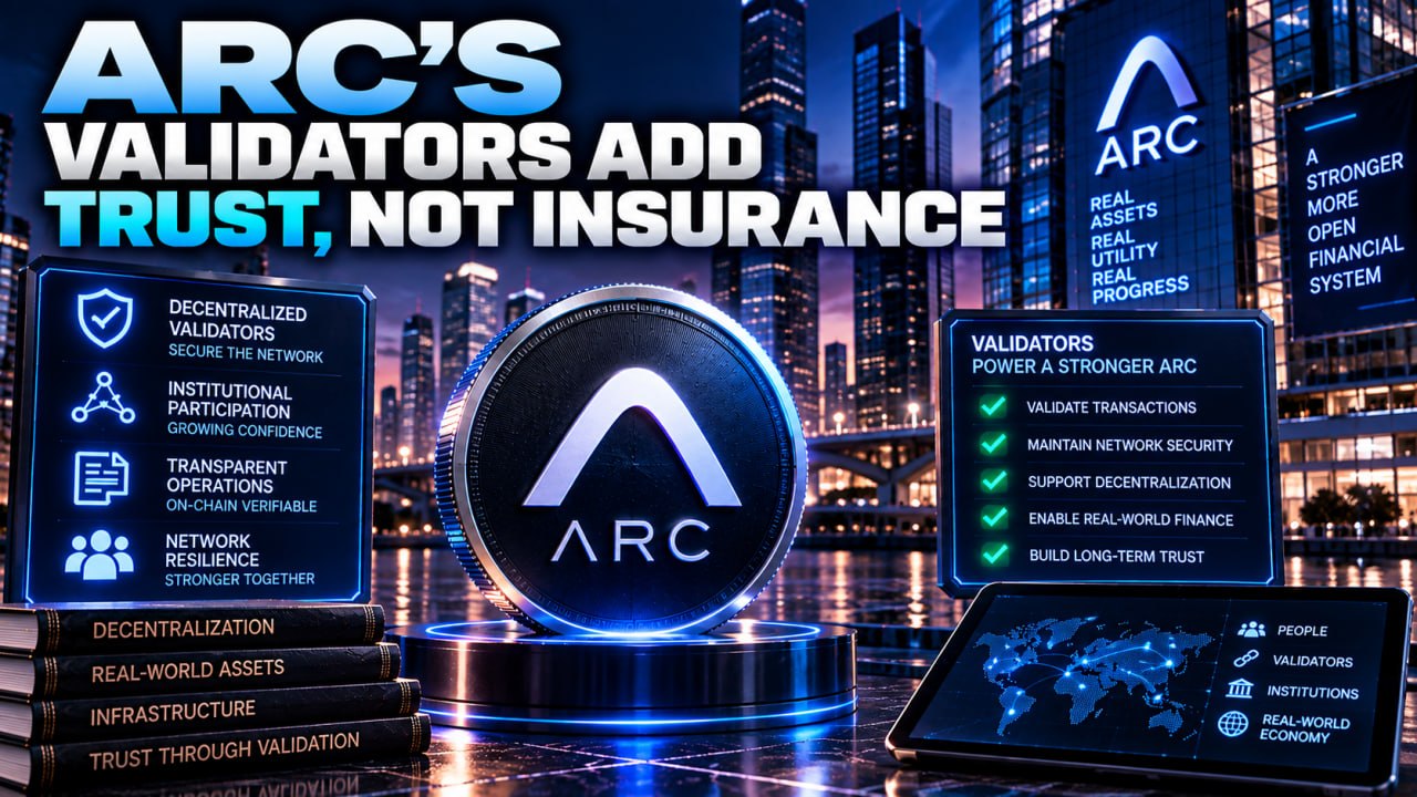 Arc's Validators Add Trust, Not Insurance