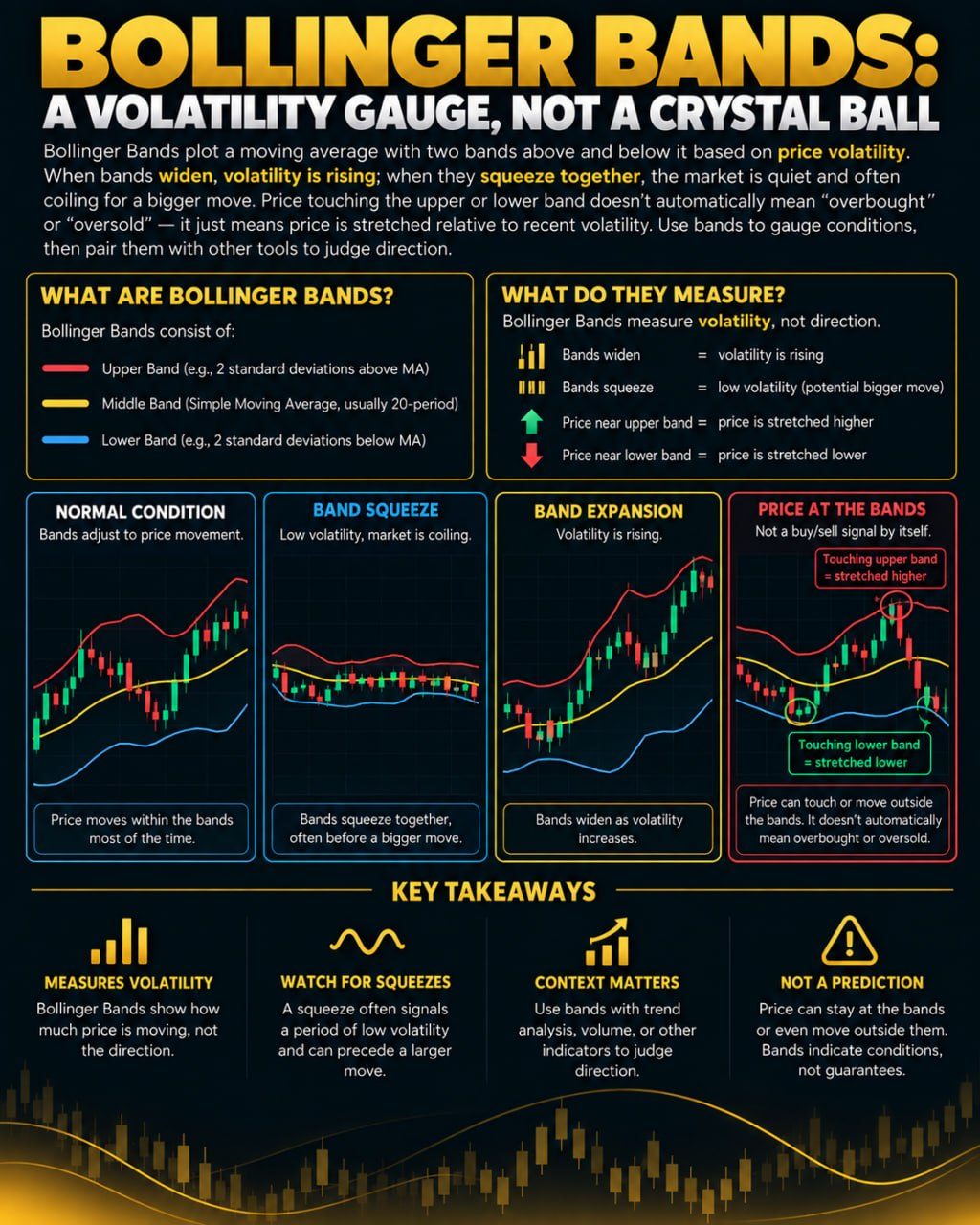 Bollinger Bands Explained: What They Measure and How to Read Them