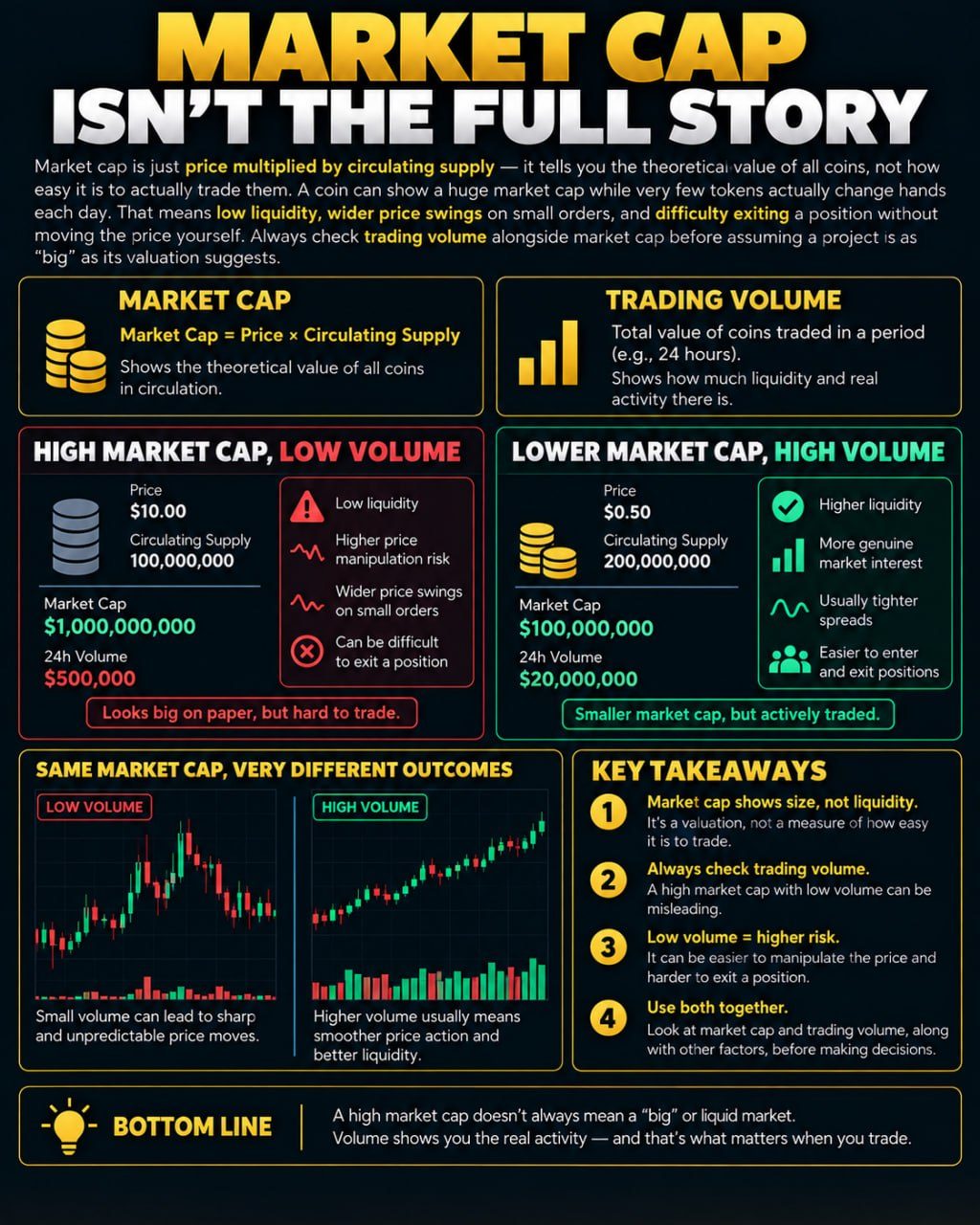 Market Cap vs Trading Volume: Why Both Metrics Matter