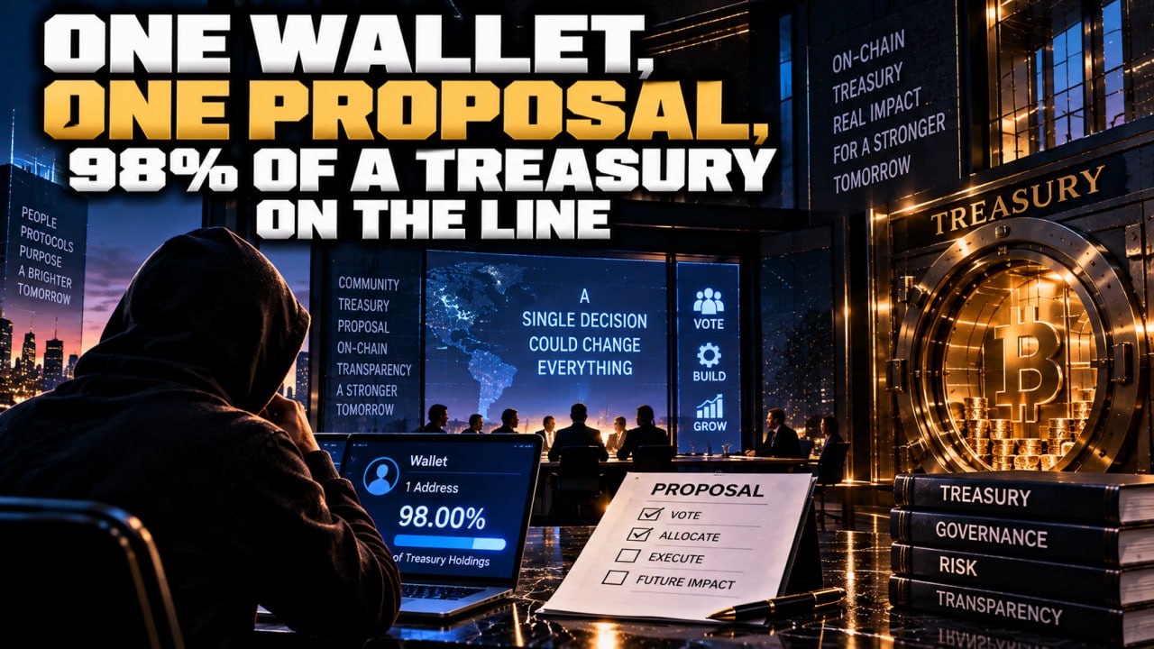 One Wallet, One Proposal, 98% of a Treasury on the Line