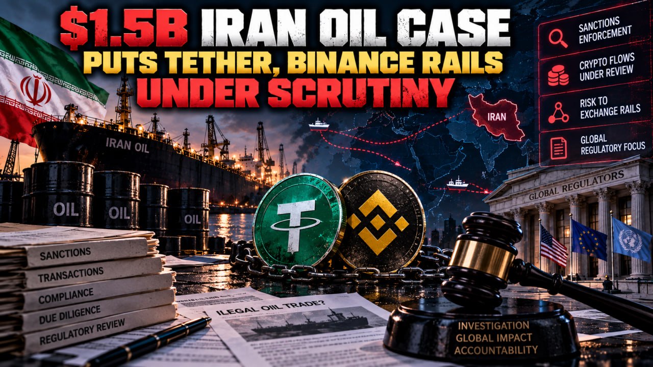 $1.5B Iran Oil Case Puts Tether, Binance Rails Under Scrutiny