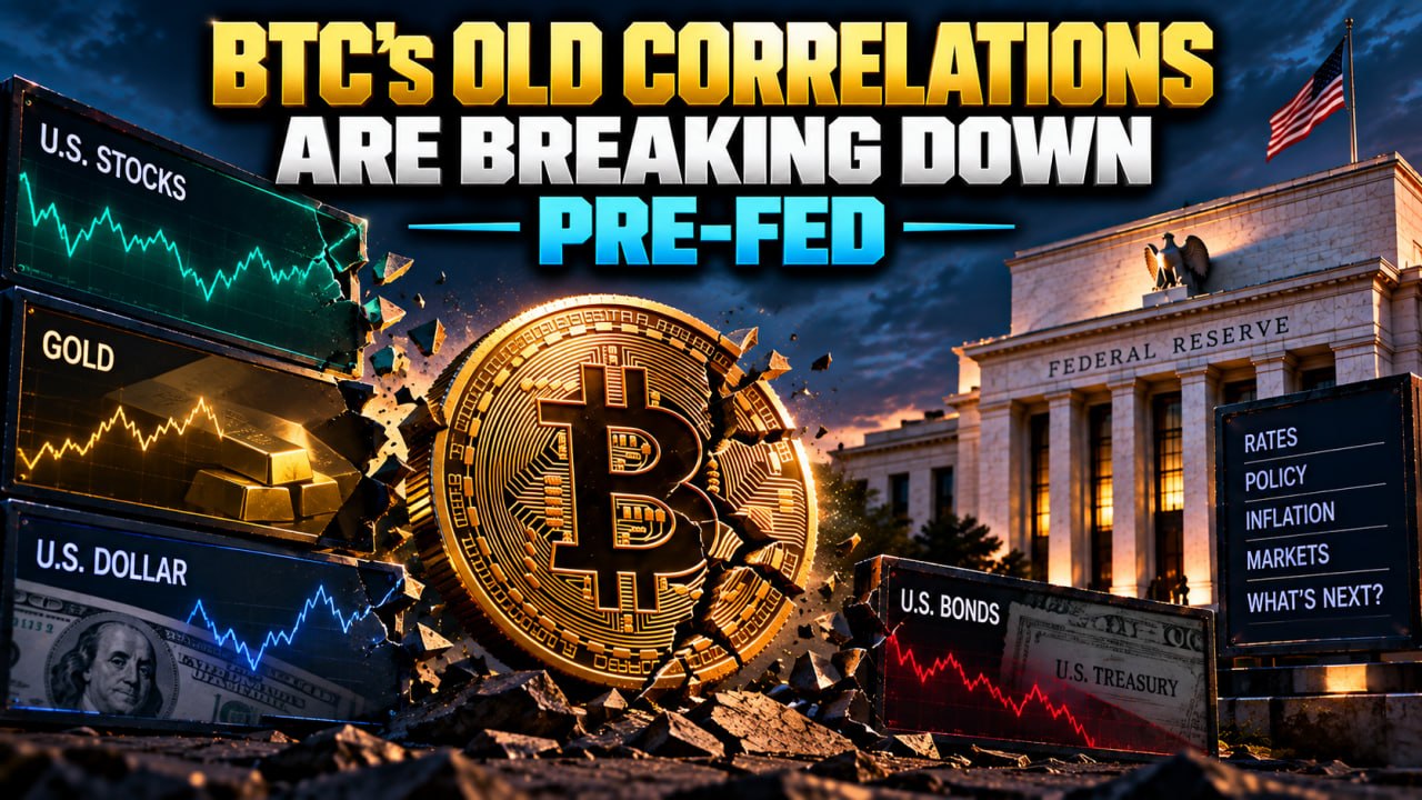 BTC's Old Correlations Are Breaking Down Pre-Fed