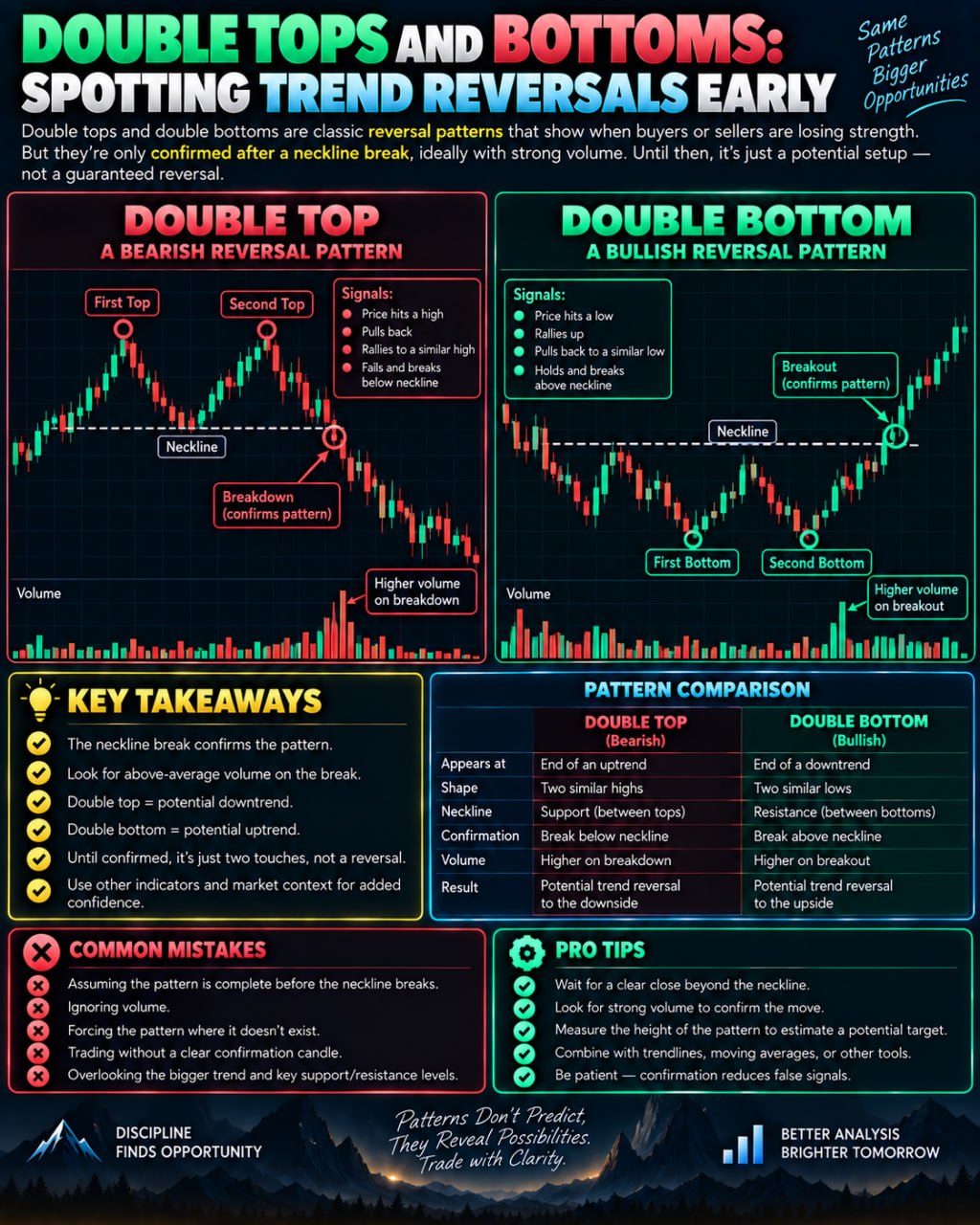 Double Top and Double Bottom Patterns: How to Trade Them