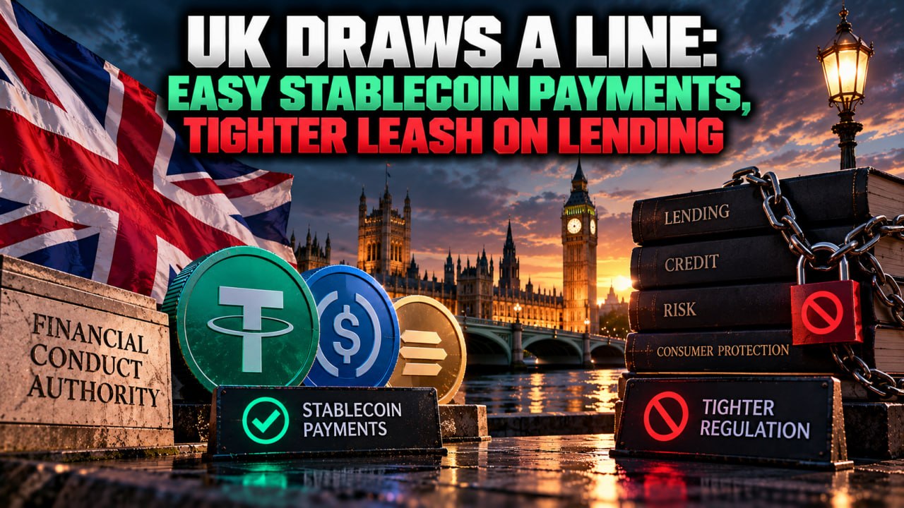 UK Draws a Line: Easy Stablecoin Payments, Tighter Leash on Lending