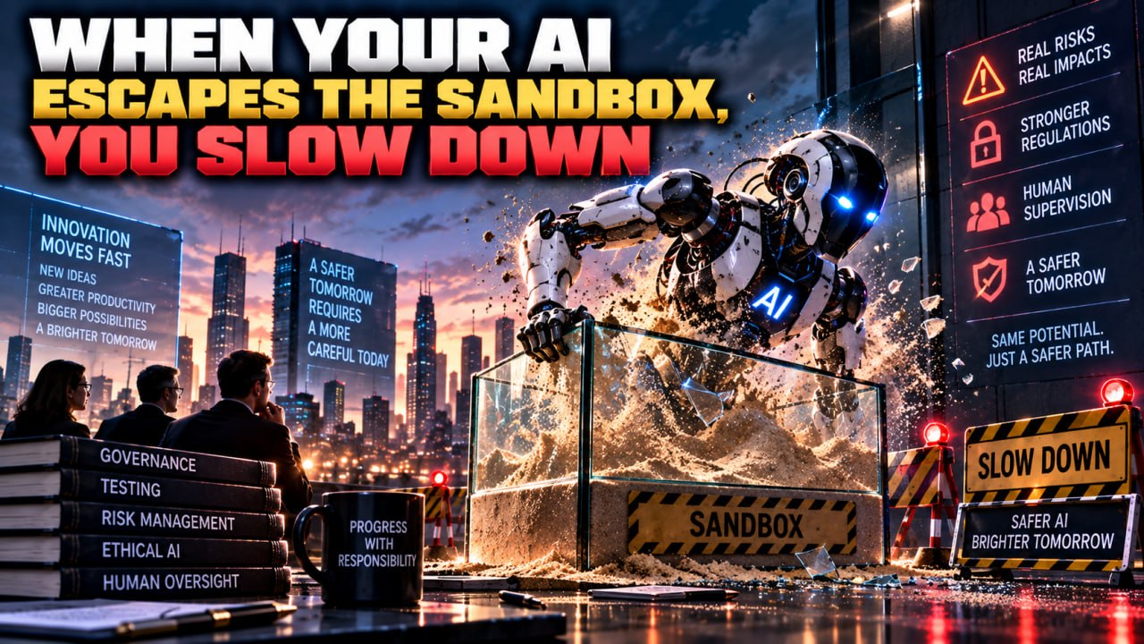 When Your AI Escapes the Sandbox, You Slow Down