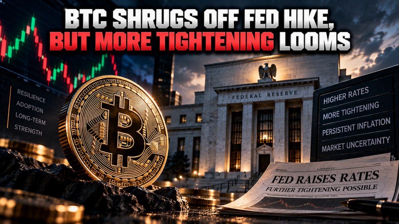 BTC Shrugs Off Fed Hike, But More Tightening Looms