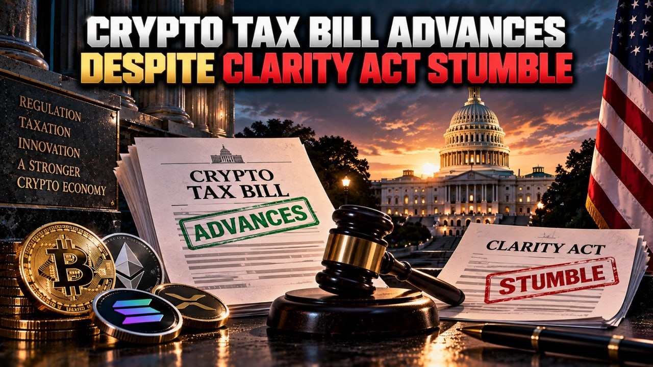 Crypto Tax Bill Advances Despite Clarity Act Stumble