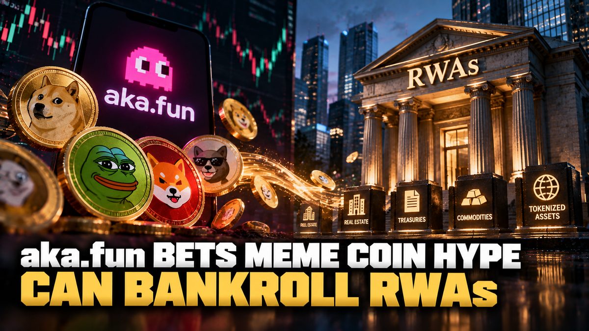 aka.fun Bets Meme Coin Hype Can Bankroll RWAs