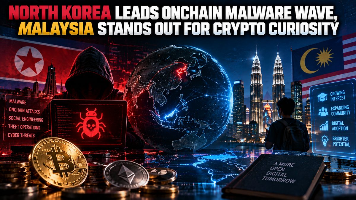 North Korea Leads Onchain Malware Wave, Malaysia Stands Out for Crypto Curiosity