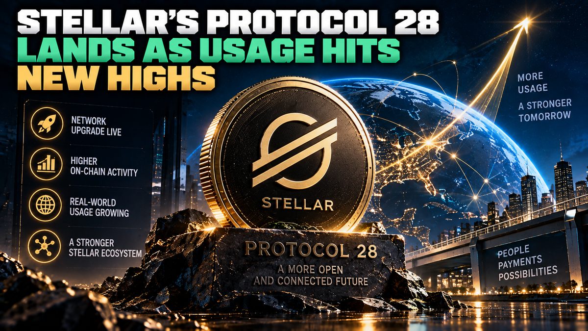 Stellar's Protocol 28 lands as usage hits new highs