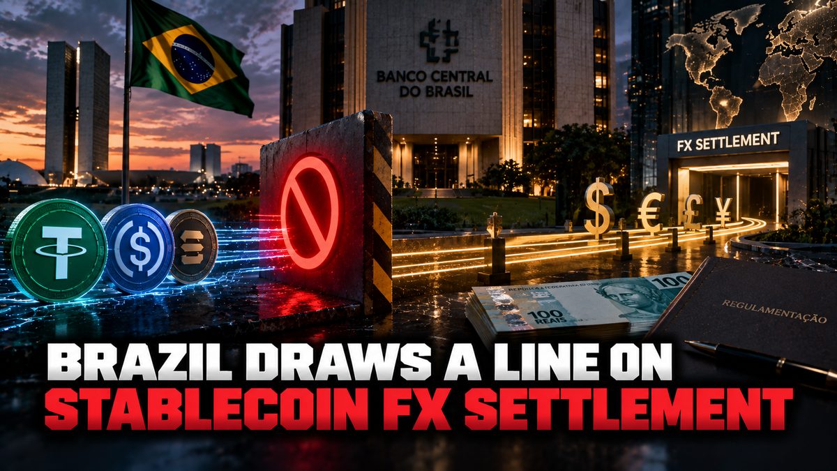 Brazil draws a line on stablecoin FX settlement
