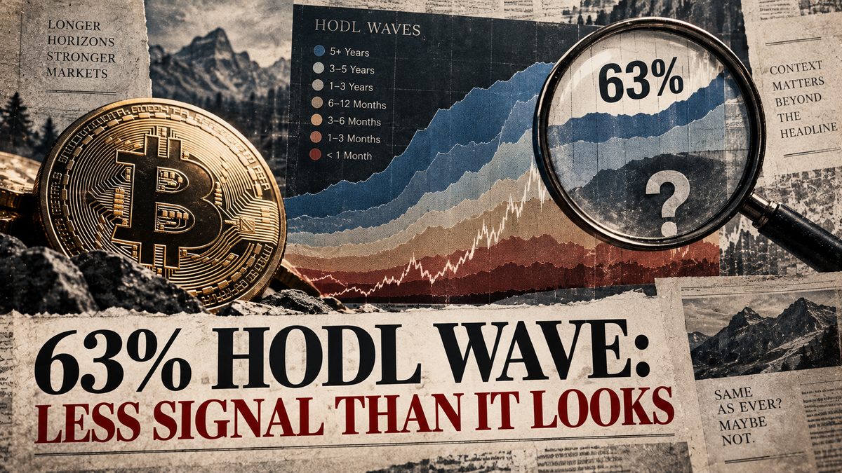 63% HODL Wave: Less Signal Than It Looks