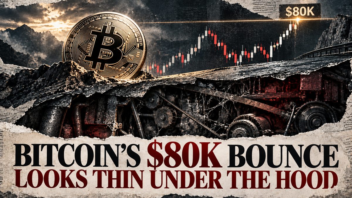 Bitcoin's $80K Bounce Looks Thin Under the Hood