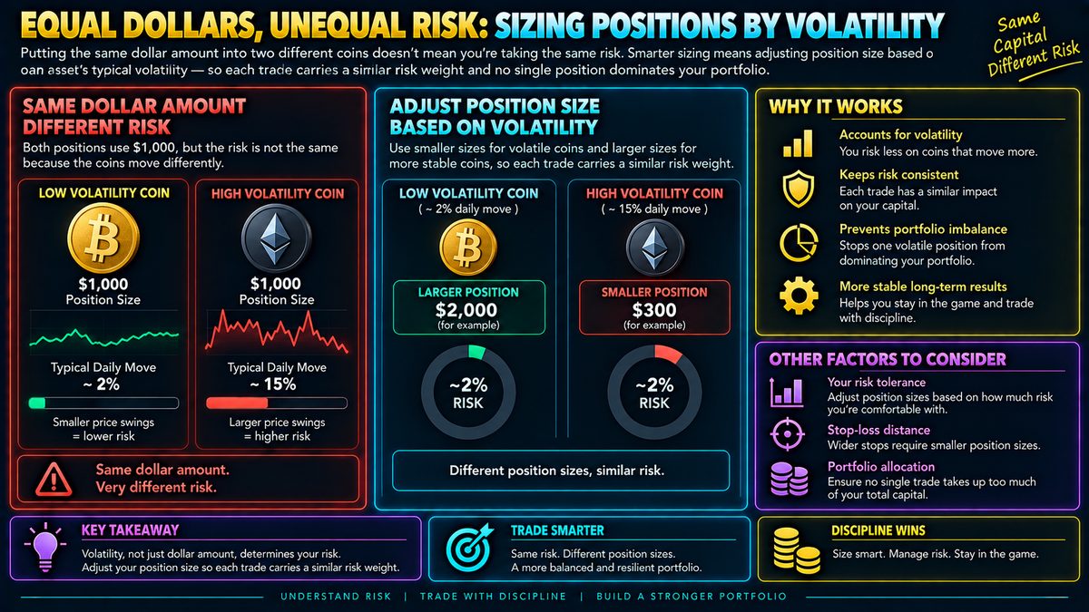 Position Sizing by Volatility: Equalizing Risk Across Coins