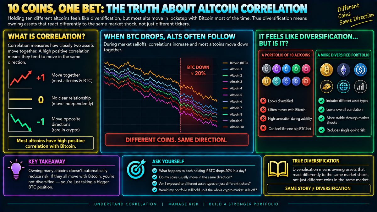 Altcoin Correlation to Bitcoin: Why Diversification Often Fails
